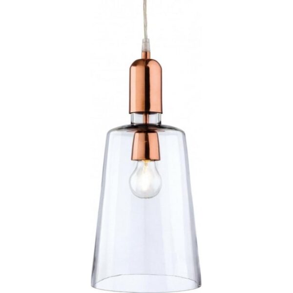 product image for Clear glass & copper pendant